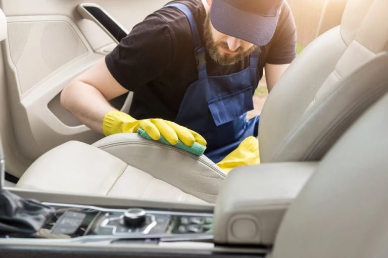leather seat cleaning